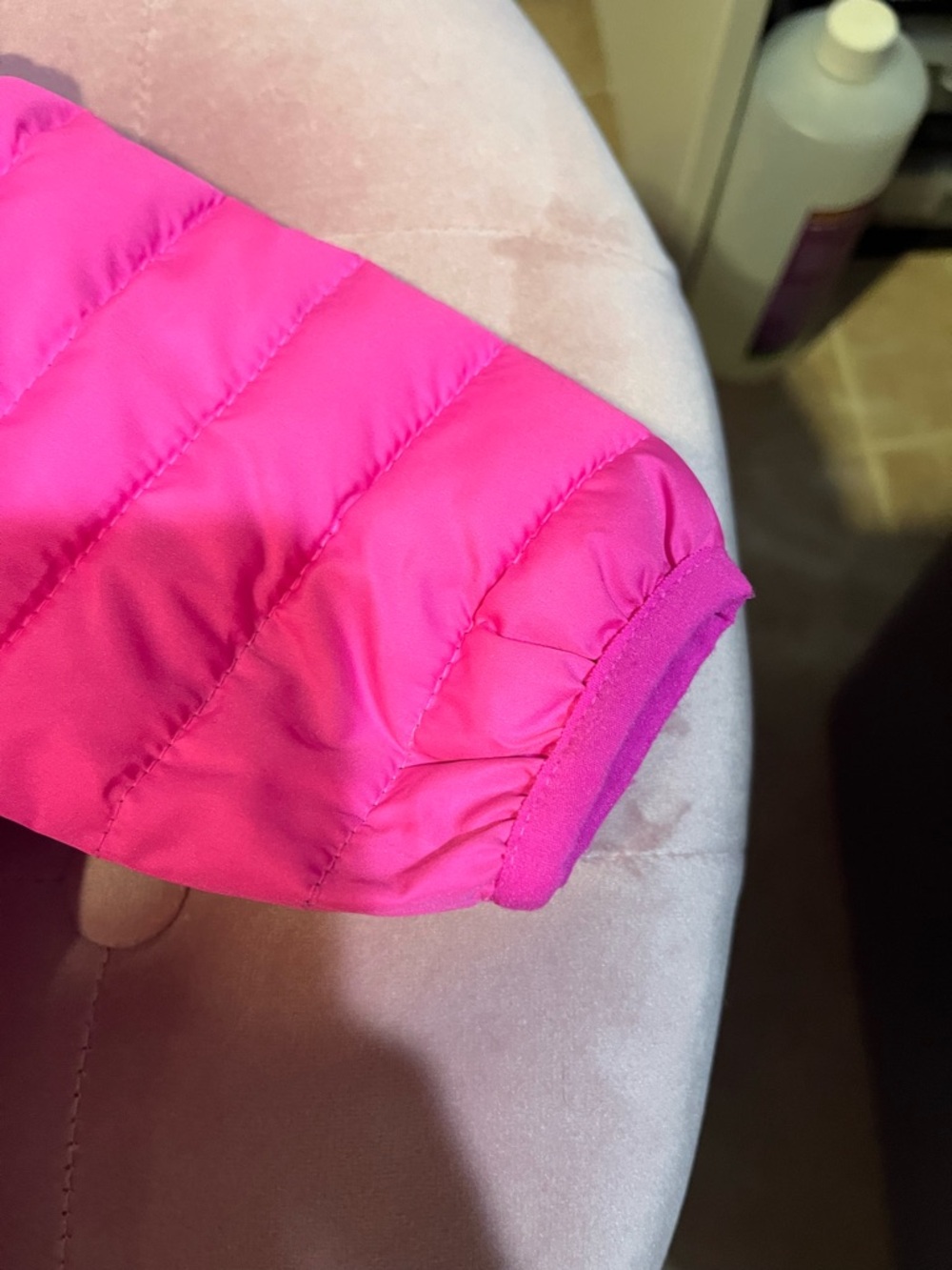 Baby Gap Hooded Puffer Jacket - Bright Pink - Picture 5 of 6